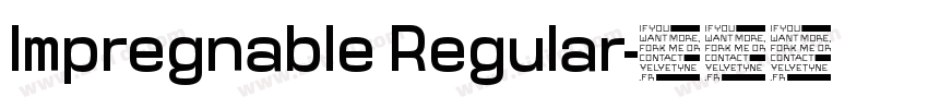 Impregnable Regular字体转换